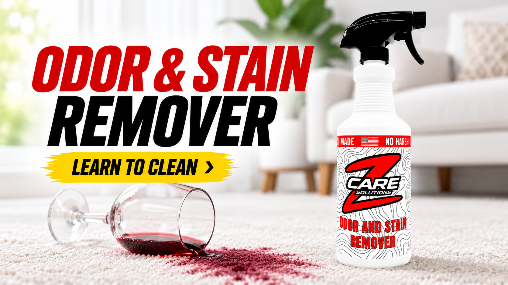 How to use odor and stain remover